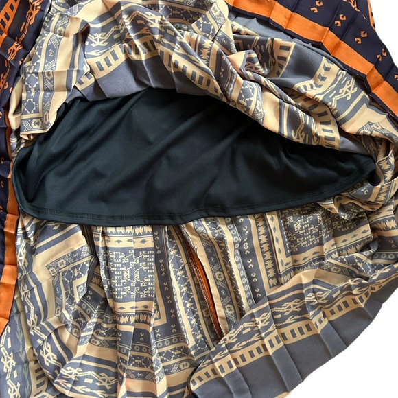 Eva Franco Anthropologie V Neck Boho Indie Tribal Pleated Midi Maxi Dress Sz 6 - Picture 7 of 10